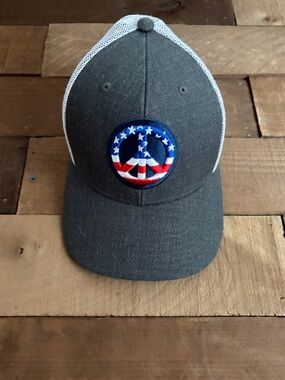 Local brand from Buckle Charcoal Trucker Hat with American Peace Patch
